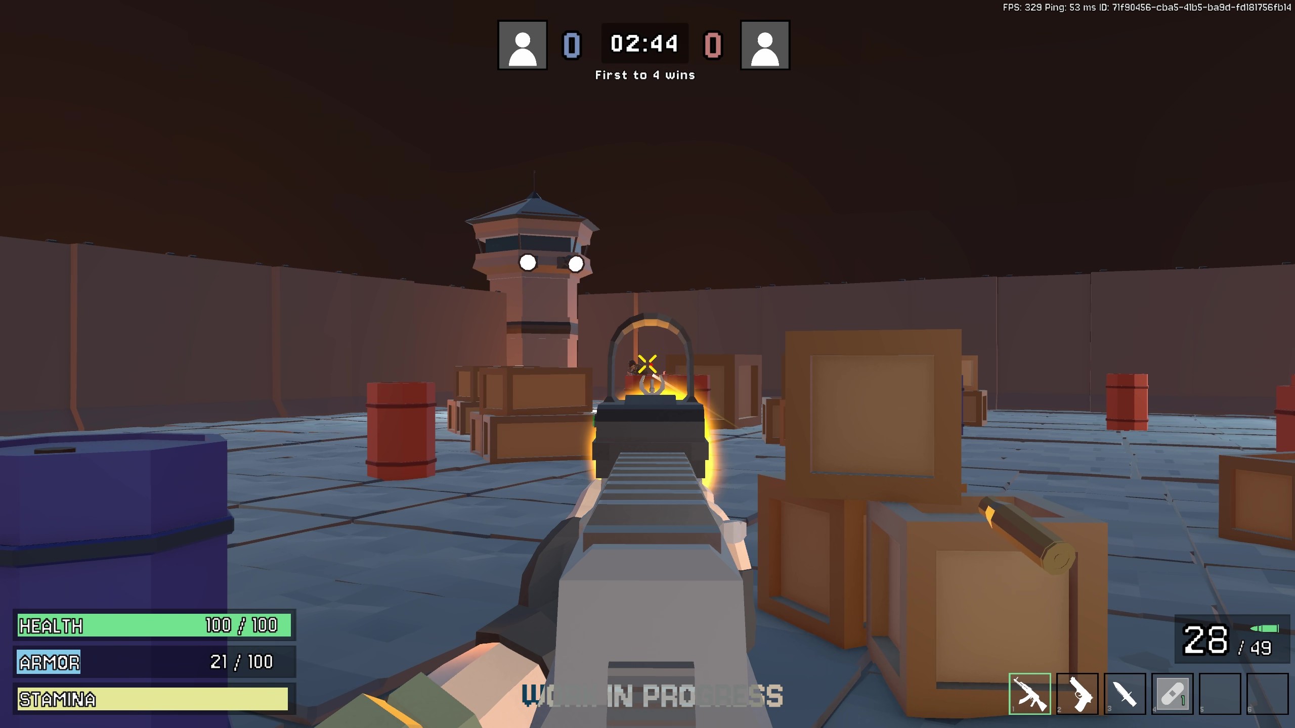 1v1 Arena Firefight Scene